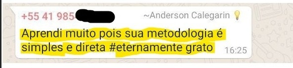 Depoimento de aluno da Help