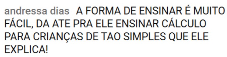 Depoimento de aluno da Help