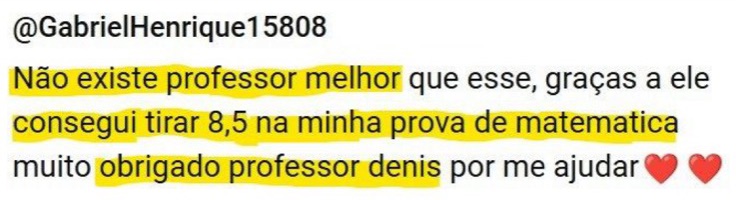 Depoimento de aluno da Help