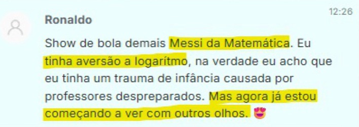 Depoimento de aluno da Help